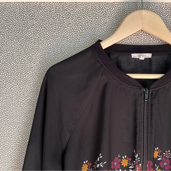 XL Maurice’s Floral Zipper Jacket - Picture 2 of 8